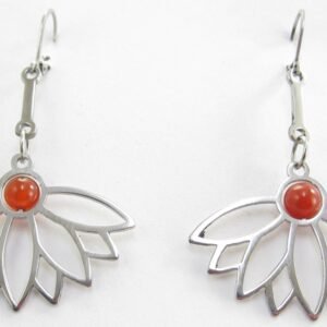 Arete acero media flor piedra natural