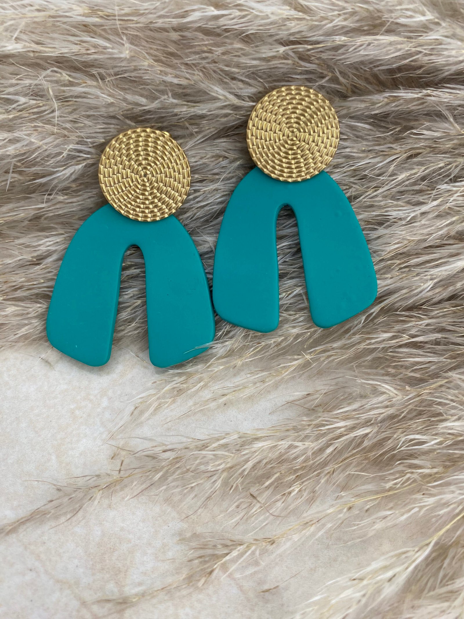 Aretes "Arco Eterno Verde"