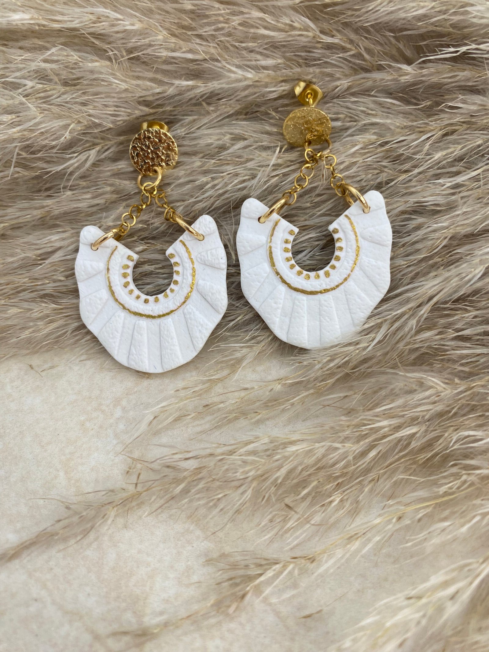 Aretes "Marea Blanca"