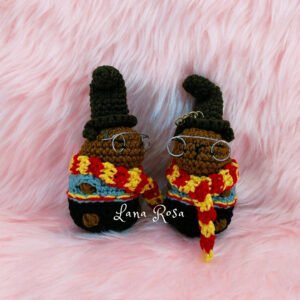 Llavero Capibara amigurumi – Edición Harry Potter