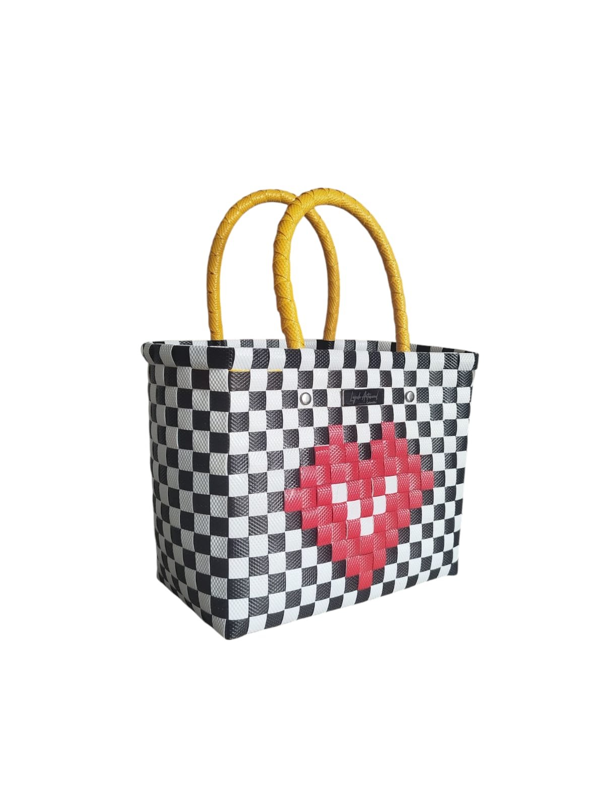 Cartera de mano tejida en zuncho