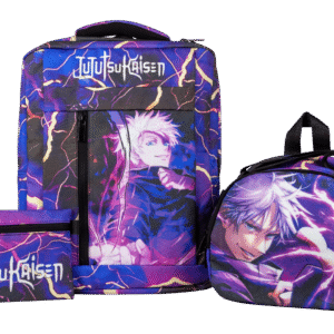 Combo Jujutsu Kaisen morral, lonchera y cartuchera