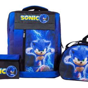 Combo Sonic morral, lonchera y cartuchera