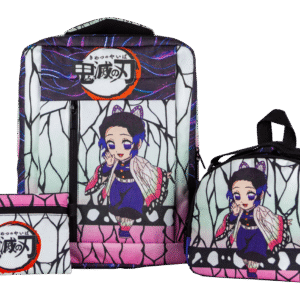 Combo Shinobu morral, lonchera y cartuchera