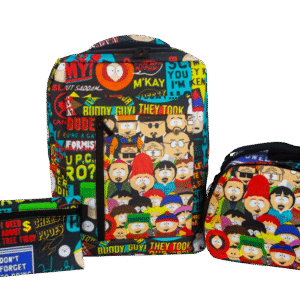 Combo South Park morral, lonchera y cartuchera