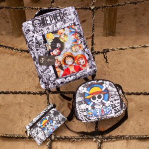 Combo One Piece morral, lonchera y cartuchera