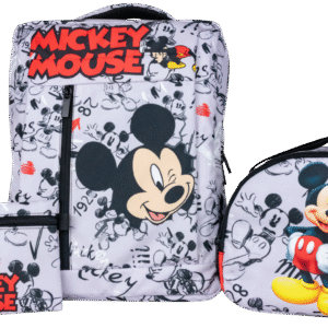Combo Mickey morral, lonchera y cartuchera