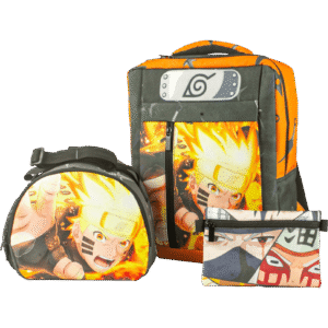 Combo Naruto morral, lonchera y cartuchera