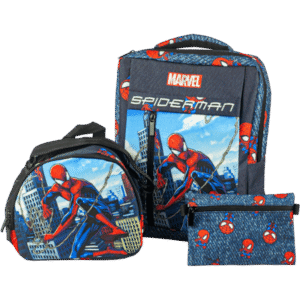 Combo Spiderman morral, lonchera y cartuchera