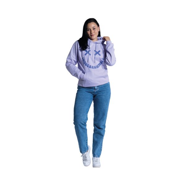 Hoddie lila «INQUEBRANTABLE» Veintidós | Fuerza Interior