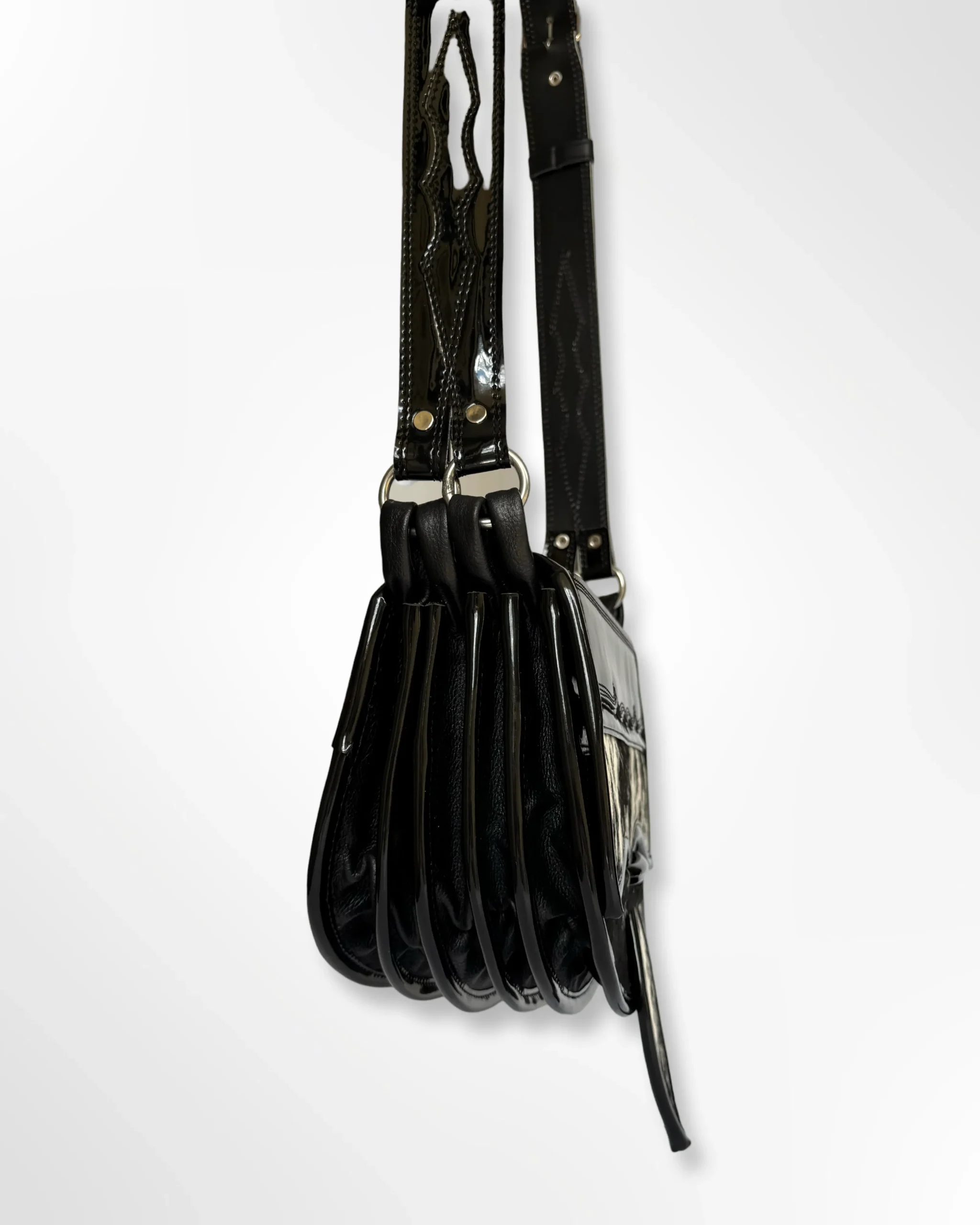 Carriel premium todo negro tradicional típico Antioqueño Jericoano 12 bolsillos - Imagen 2