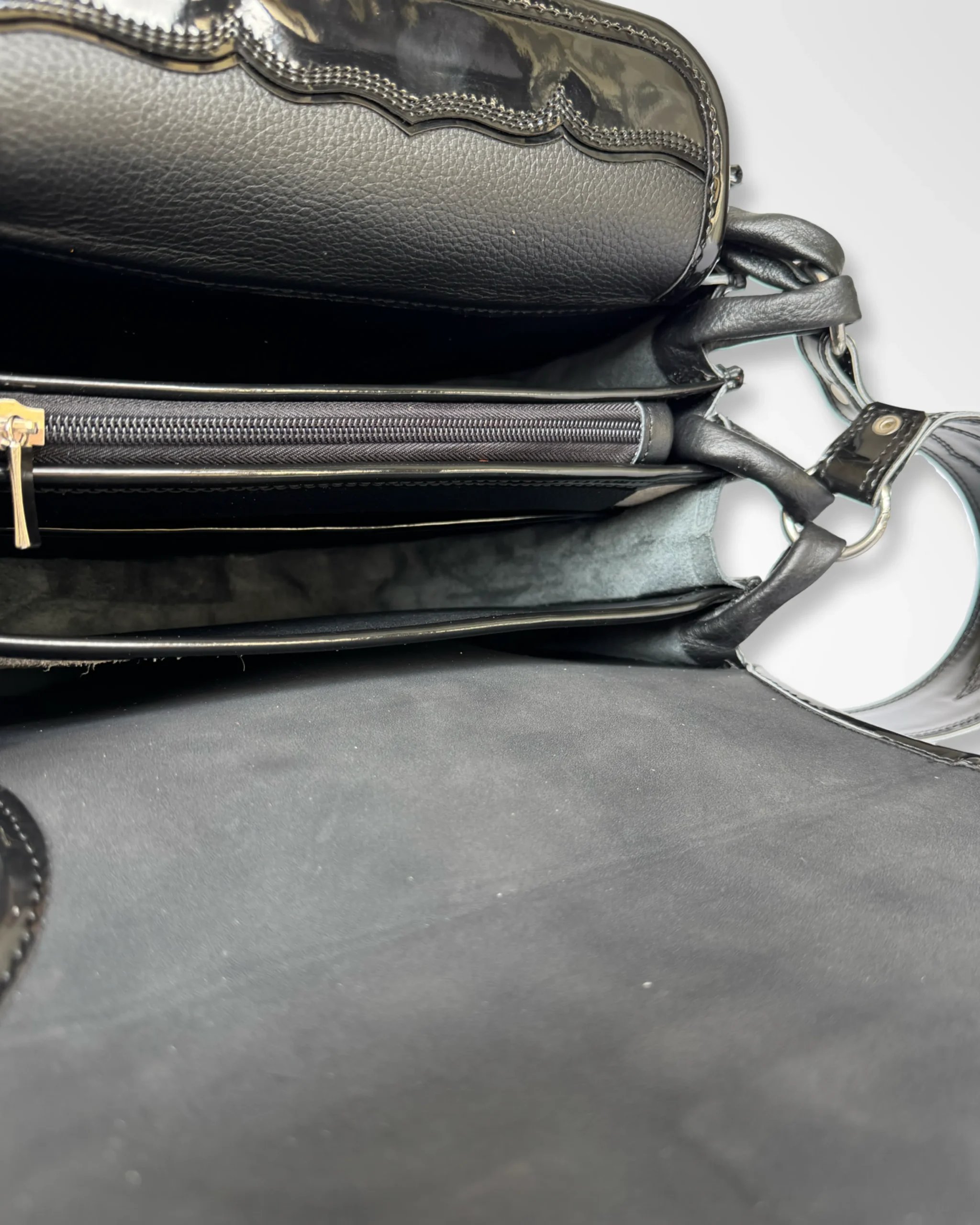 Carriel premium todo negro tradicional típico Antioqueño Jericoano 12 bolsillos - Imagen 4