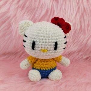 Hello Kitty vestido amarillo y azúl