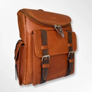Morral ejecutivo clásico en cuero envejecido Palermo pequeño – miel-café