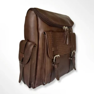Morral ejecutivo clásico en cuero envejecido Palermo pequeño – café-café