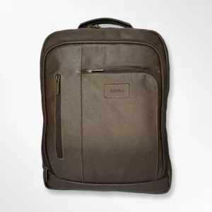 Morral en cuero ejecutivo clásico bunny brillante – café