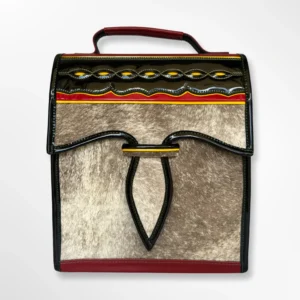 Morral tipo carriel tradicional prehormado en cuero Big Bag