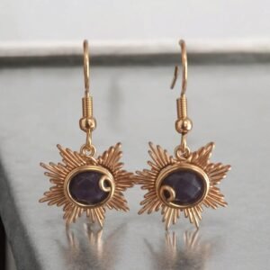 aretes sol alambre