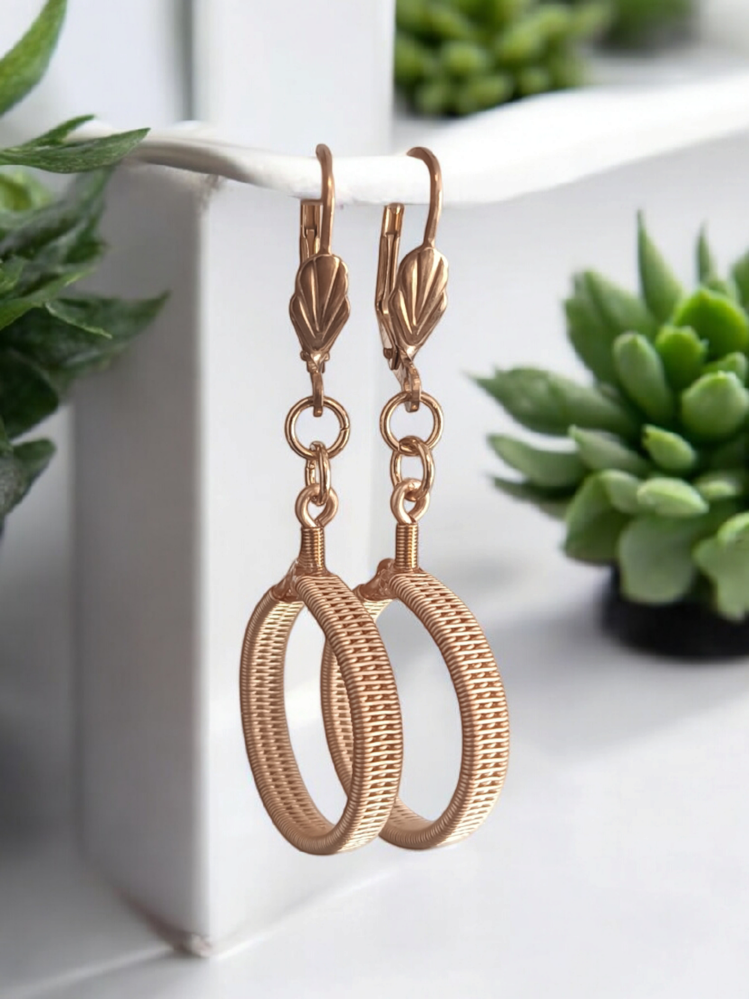 Aretes aros larrgos - Imagen 2